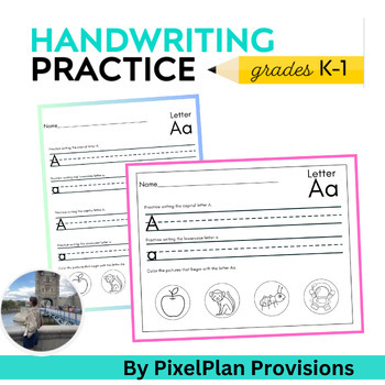 Preview of Alphabet Handwriting Practice | Writing Letters Tracing and Print Worksheets