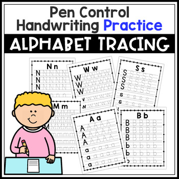 Alphabet Handwriting Practice Letters Tracing Worksheet (digital resource)