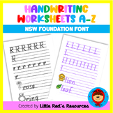 Alphabet Handwriting Sheets in NSW Foundation Font!