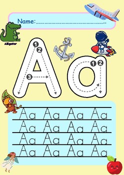 Preview of Alphabet Handwriting | Tracing Practice: Upper and Lower Case Letters