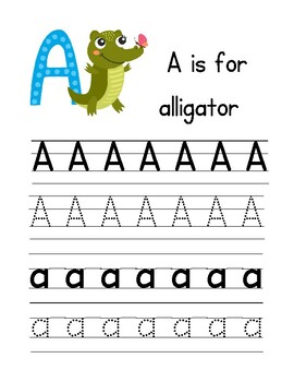 Alphabet Handwriting /Tracing Practice/Upper and lowercase tracing