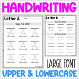 Alphabet Handwriting Worksheets - Large Font - Alphabet Le