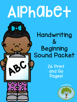 Preview of Alphabet Handwriting and Beginning Sound Packet