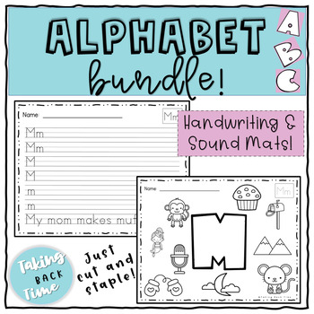 Preview of Alphabet Handwriting and Sound Mats