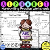 Alphabet Handwriting and Tracing Letter Recognition Worksheets