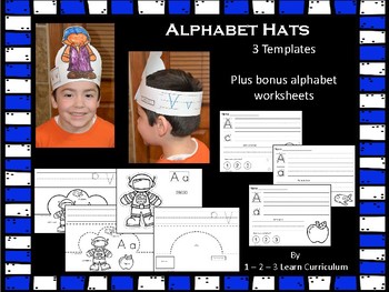 Alphabet Hats by 123 Learn Curriculum | TPT