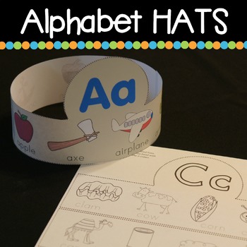 Alphabet Hats by Beth Gorden | Teachers Pay Teachers