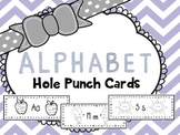 Alphabet Hole Punch Cards- Distance Learning