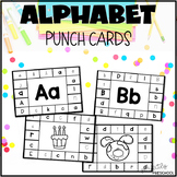 Alphabet Hole Punch Fine Motor Letter Cards for Preschool