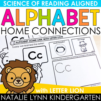 Preview of Alphabet Home Links with Letter Lion Science of Reading Parent Letter Connection