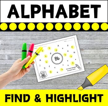 Preview of Alphabet Hunt! Alphabet Recognition Activity for All 26 Letters | Preschool-KD