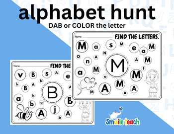 Preview of Alphabet Hunt! Alphabet Recognition Activity for All 26 Letters