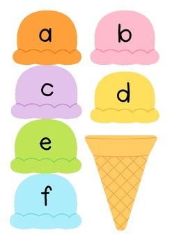 Alphabet Ice-Creams by Miss Watt | Teachers Pay Teachers