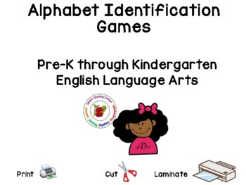 Preview of Alphabet Identification Games: NO PREP: Print & GO!