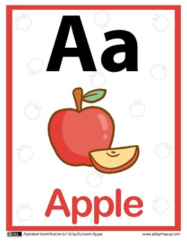 Preview of Alphabet Identification - Flash card (For Free)