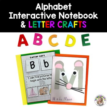 Preview of Alphabet Interactive Notebook and ABC Letter Crafts