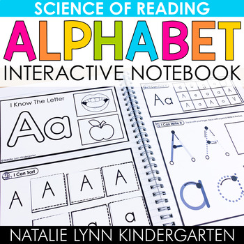 Preview of Alphabet Interactive Notebook SCIENCE OF READING ALIGNED Letters + Letter Sounds