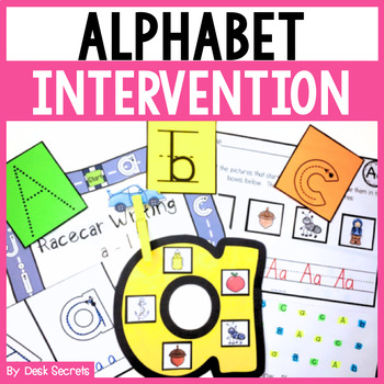 Preview of Alphabet Intervention | Alphabet Book | Letter Recognition & Handwriting & More