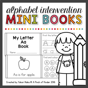 Preview of Alphabet Intervention Mini Books