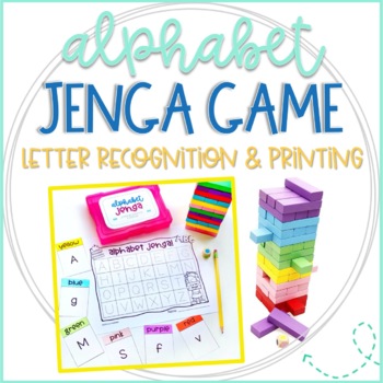 Preview of Alphabet Jenga Game for Letter and Sound Recognition & Printing Practice