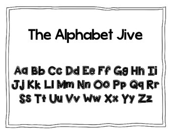 alphabet jive chant by mrs alexander teachers pay teachers