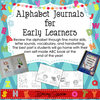 Preview of Alphabet Journals for Early Childhood, Pre-School, and Pre-K