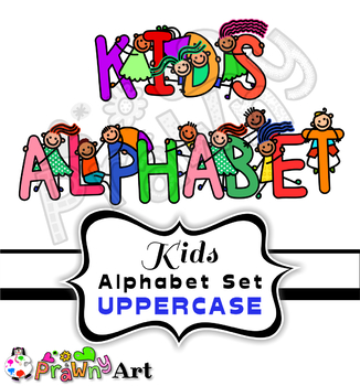Preview of Alphabet Kids Cartoon Font Clip Art
