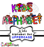 Alphabet Kids Cartoon Font Clip Art