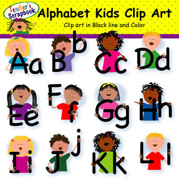 Preview of Alphabet Kids Clip Art