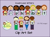 Alphabet Kids Clip Art Set -Lowercase- for personal and co