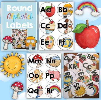  Alphabet Labels  by Clever Classroom Teachers Pay Teachers