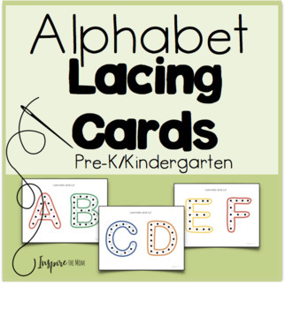 alphabet lacing card set