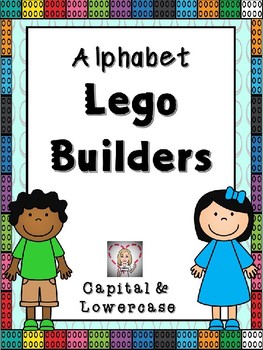 Preview of Alphabet Lego Task Cards:  Upper and Lower Case Letters