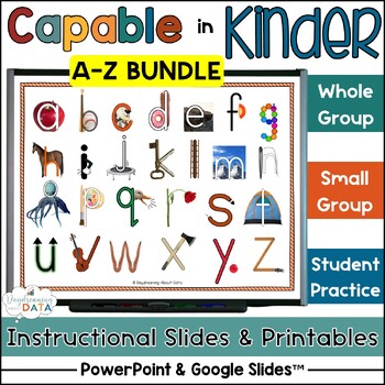 Preview of Alphabet Lessons A-Z Structured Literacy Phonics Lessons Practice