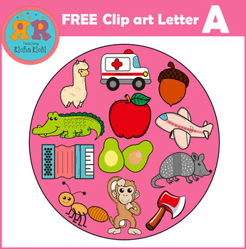 Preview of Alphabet Letter A Clip Art FREE