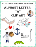 Alphabet Letter "A" Clip Art ( For Personal and Commercial Use)