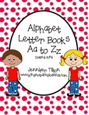 Alphabet Letter Aa to Zz Books-dotted font