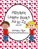 Alphabet Letter Aa to Zz Books-solid font
