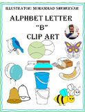 Alphabet Letter "B" Clip Art ( For Personal and Commercial Use)