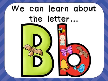 Alphabet Letter Bb PowerPoint Presentation- Letter ID, Sounds, and ...