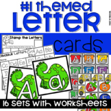 Alphabet Letter Cards Themes Set #1 & Worksheets for Presc