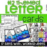 Alphabet Letter Cards Themes Set #2 & Worksheets for Presc