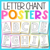 Alphabet Letter Chant Posters for Letter Formation - Upper