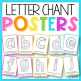 Alphabet Letter Chant Posters for Letter Formation - Lowercase