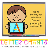 Alphabet Letter Chants with Animated Letter Formation - Up