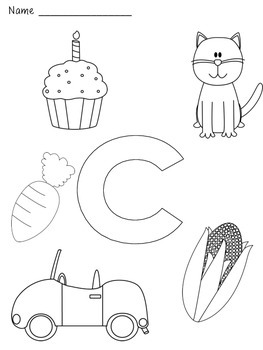 Alphabet/Letter Coloring Pages by Adorable Apples | TPT