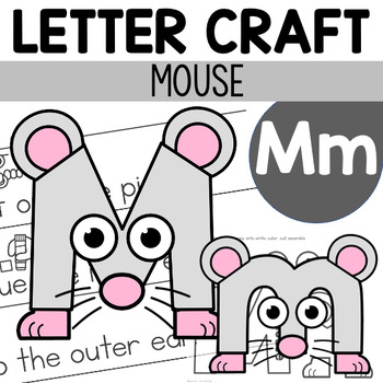 Alphabet Letter Craft - Letter M - mouse by Renee Dooly | TPT