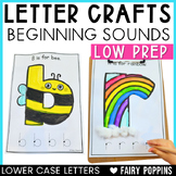 Alphabet Letter Crafts - Lower Case Letters, Beginning Sounds
