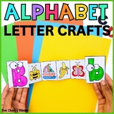 Alphabet Letter Crafts - No-Prep Beginning Sounds Crafts Activity