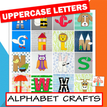 Preview of Alphabet Letter Crafts - Uppercase Letter Crafts - Alphabet Letter Activities